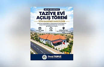 Milas Belediyesi Taziye Evi'nin Açılış Töreni Gerçekleştirilecek