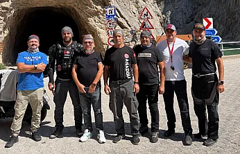 Motosiklet tutkunlarının rotası Kemaliye Taşyolu oldu