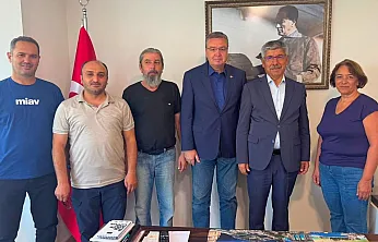 MSKÜ Rektörü Prof. Dr. Turhan Kaçar'dan Muğla Büyükşehir Gazeteciler Cemiyeti'ne Ziyaret