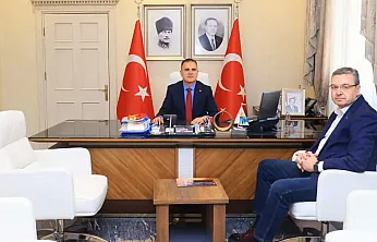 Muğla Büyükşehir Gazeteciler Derneği Başkanı Cem Kaytan'dan Vali Akbıyık'a Ziyaret