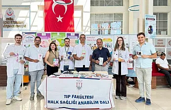 Muğla'da Halk Sağlığı Haftası kapsamında bilgilendirme standı kuruldu
