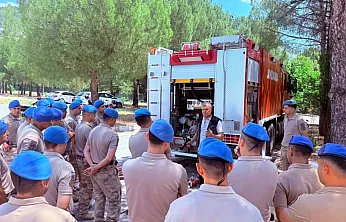 Muğla'da komandolara orman yangını eğitimi