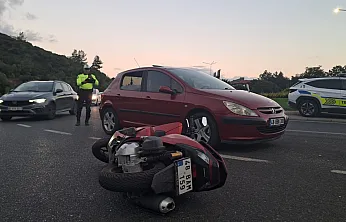 Muğla'da otomobil ile motosiklet çarpıştı: 1 yaralı