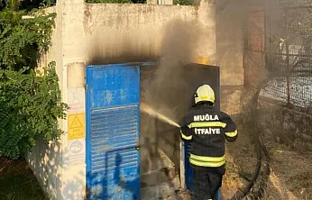 Muğla'da Trafo binasında çıkan yangın söndürüldü