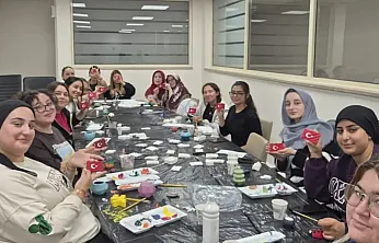 Muğla'da Türk Bayrağı'nı seramikte işlediler