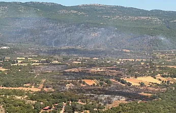 Muğla'daki yangına 90 saniyede 15 ton su bıraktılar