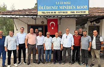Öztürkçü, özel halk otobüsü kooperatif başkanlarıyla görüştü