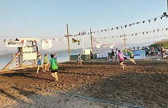 Plaj Hentbolu Köyceğiz'de tüm heyecanı ile devam ediyor