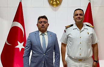 Sahil Güvenlik Güney Ege Grup Komutanı Öğrenci'den Marmaris Kaymakamı Kaya'ya ziyaret