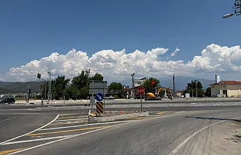 Saklıkent Kavşağı son dokunuşlarla tamamlanıyor