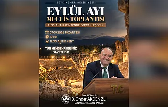 Seydikemer Belediyesi Eylül Ayı Meclis Toplantısı Tlos Antik Kenti'nde Gerçekleşecek