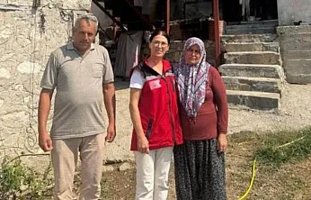 Seydikemer'de afetzede şehit yakını ve gazi yalnız bırakılmadı