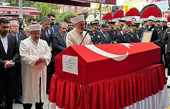 Silahlı saldırıda şehit olan polis son yolculuğuna uğurlandı