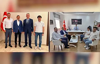 Uçak'tan Bodrum Kaymakamı Sırmalı ve İlçe Milli Eğitim Müdürü'ne ziyaret