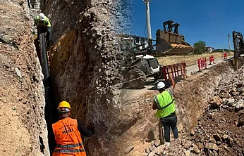 Ula'da kanalizasyon hattı bulunmayan bölgelere hat çalışması