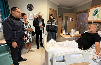 Umut Hepdizdar ve beraberindeki heyetten Seda Köktener'e ziyaret