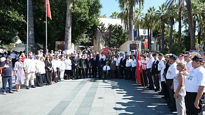 Bodrum'da Gaziler Günü törenle kutlandı