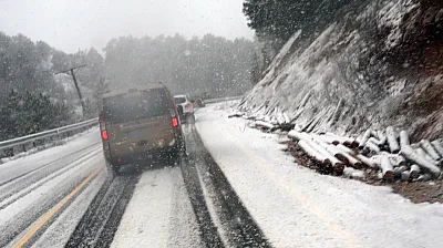 Muğla'nın yüksek kesimlerinde kar yağışı etkili olmaya başladı