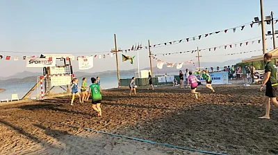 Plaj Hentbolu Köyceğiz'de tüm heyecanı ile devam ediyor