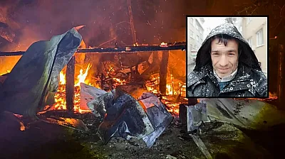 Yanan barakada mahsur kalan 60 yaşındaki adam hayatını kaybetti