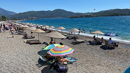 Fethiye'de yazın en hareketli noktalarından biri 'Çalış Plajı'