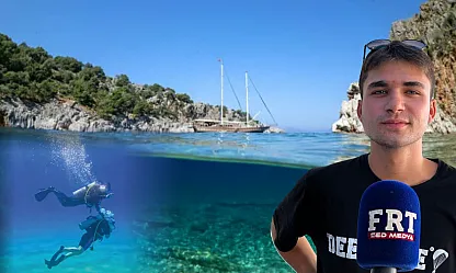 Fethiye'de turistin serinleme tercihi: tekne, dalış ve su sporları
