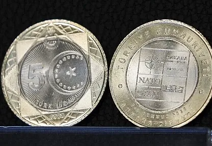 Ankara'daki NATO Zirvesi anısına tedavülde kullanılacak özel 5 lira basıldı