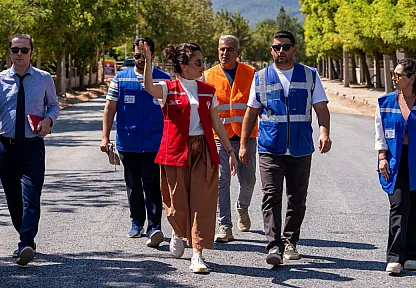 Başkan Köksal Aras mahallelerde yürütülen çalışmaları yerinde inceledi