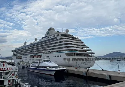 Bodrum'a 693 yolcusuyla geldi