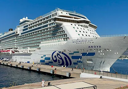 Bodrum'a 'Aroya' adlı kruvaziyer 2 bin 360 turistle geldi