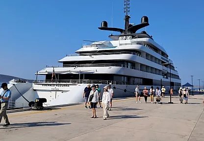 'Emerald Azzurra' kruvaziyeri Bodrum'a 93 turist getirdi