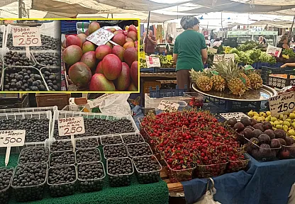 Fethiye Çalış Pazarı'nda Fiyat Rekoru Yaban Mersini ve Mango'da