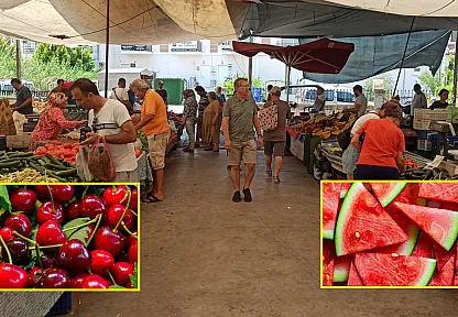 Fethiye Çalış Pazarı'nda güncel fiyatlar: Karpuz 20 TL, Kiraz 100 TL