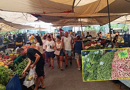 Fethiye Foça Pazarı'nda Güncel Fiyatlar: Karpuz 20, Bamya 250 Lira
