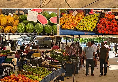 Fethiye Taşyaka Semt Pazarı'nda vatandaşın gözü fiyat etiketlerindeydi