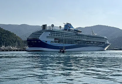 'Marella Discovery' kruvaziyeri Marmaris'e 1765 turist getirdi