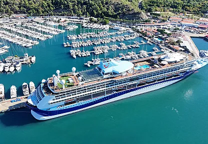 'Marella Discovery' kruvaziyeri Marmaris'e 1731 turist getirdi