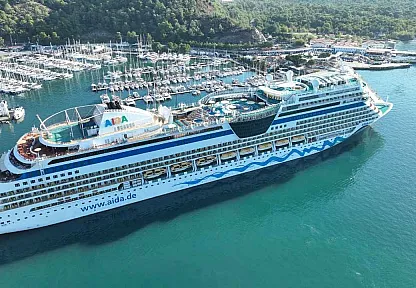 Marmaris'e 'Aida Stella' kruvaziyeriyle 2 bin 305 turist geldi