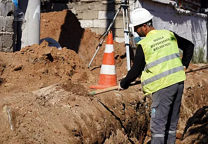 Milas Küçükdibekdere'de 5 bin 500 metrelik altyapı yatırımı