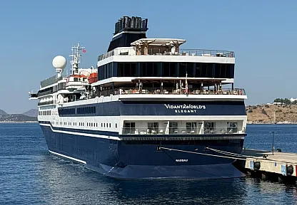 'Vidanta World's Elegant' kruvaziyeri 119 yolcuyla Bodrum'a geldi