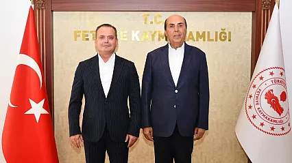 Aydın Ayaydın, Fethiye Kaymakamı Akkaya ile bir araya geldi