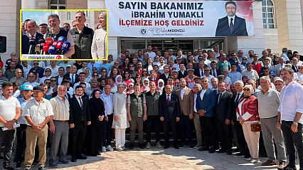Bakan Yumaklı'dan Seydikemer'e 1.500 kişilik istihdam müjdesi