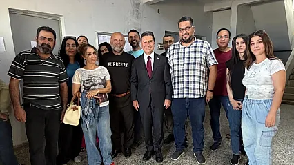 Başkan Aras, Suriye ziyaretinde Bayır-Bucak Türkmenleri ile bir araya geldi