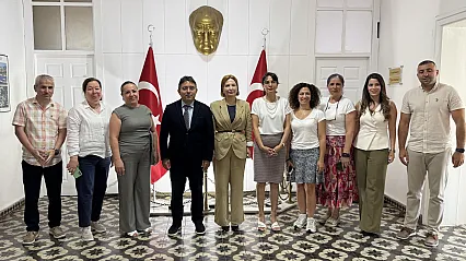Başsavcı Yörük'ten Kaymakam Kaya'ya veda ziyareti