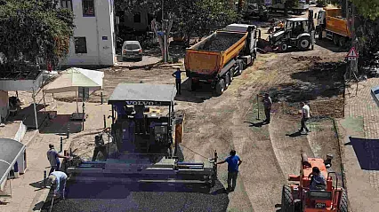 Bodrum'da altyapısı tamamlanan bölgelerde üstyapı çalışmaları hız kesmiyor