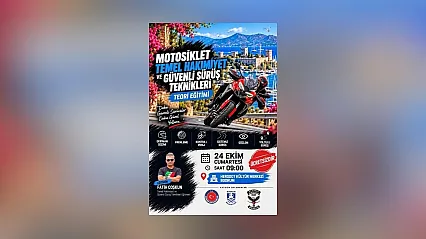 Bodrum'da motosiklet sürücülerine hayati eğitim