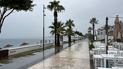 Çalış'ta festival coşkusu yerini yağmur ve sessizliğe bıraktı