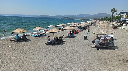Fethiye Çalış Sahili Sıcaktan Bunalanların Tercihi Oldu
