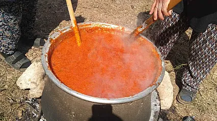 Fethiye'de 'Tarhana Kazanları' kaynamaya başladı