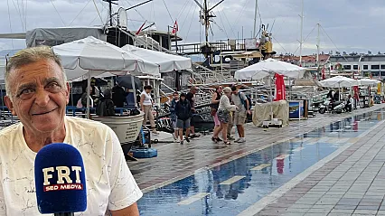 Fethiye'de yağışlı hava tekne seferlerini etkiledi